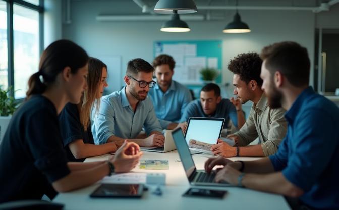 Совместная работа команды SoFi Online Solutions на инновационным проектом